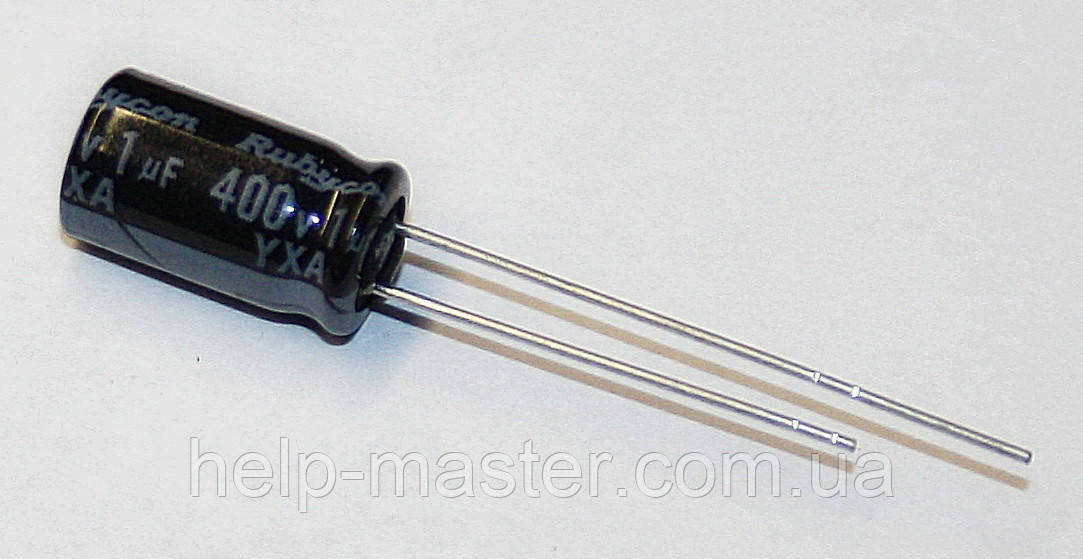 1мкф-400v (105°C) Rubycon (6,3*11), фото 1