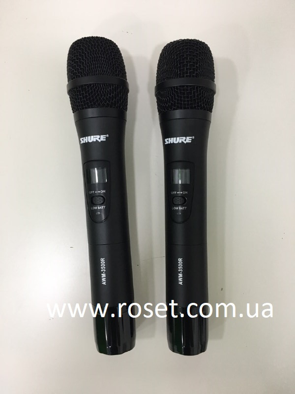 Радиосистема SHURE AWM-505R база и 2 радиомикрофона - фото 3 - id-p1114247227