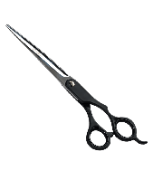 Ножиці для стрижки тварин контурингові 8,00" чорні ручки