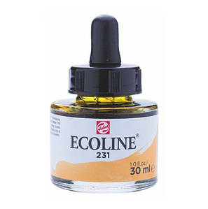 Фарба акварельна рідка Ecoline (231), Охра золотиста, 30 мл, Royal Talens, фото 1