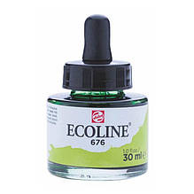 NEW Фарба акварельна рідка Ecoline (676), Трав'яна зелена, 30 мл, Royal Talens