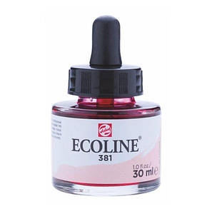 Фарба акварельна рідка Ecoline (381), Червона пастельна, 30 мл, Royal Talens, фото 1