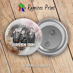 Значок 44 мм рок Green Day