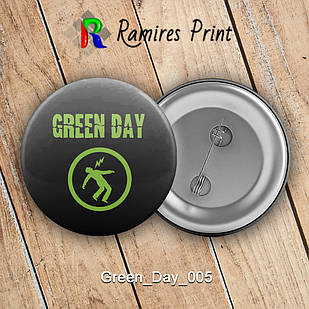 Значок 32 мм рок Green Day 005