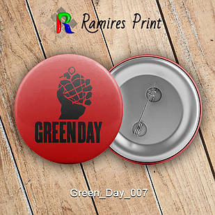 Значок 32 мм рок Green Day 007