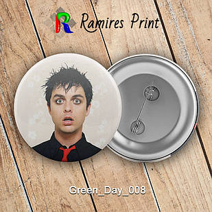 Значок 32 мм рок Green Day 008