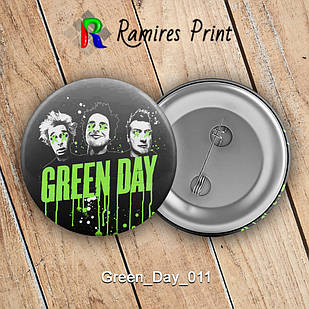 Значок 32 мм рок Green Day 011