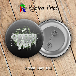 Значок 56 мм рок Green Day 012