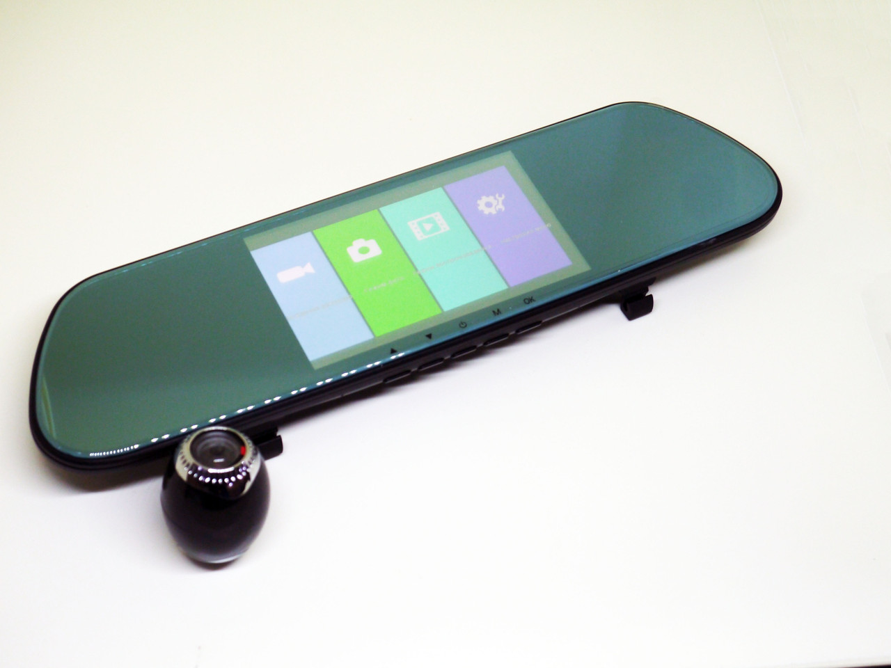 DVR V9TP Full HD 5" сенсорний екран. 3 камери. Дзеркало заднього виду з відео реєстратором, фото 1