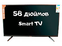 Телевізор 58 дюймов Grunhelm G58USF8G ,UHD(4K) SMART metallic gray
