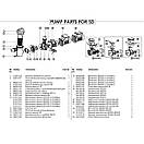 Насос для басейну об'ємом до 16000 літрів. Emaux SD033 (220В, 4 м3/година, 0.33HP), фото 4