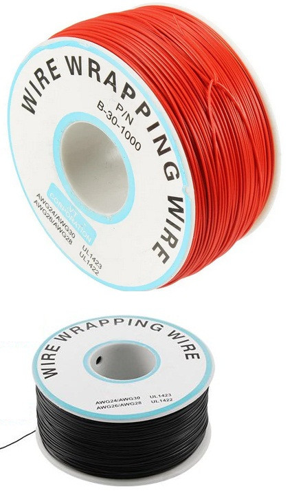 Тонкий Кабель (для перемичок) 30 AWG B-30-1000 (ціна за бухту)