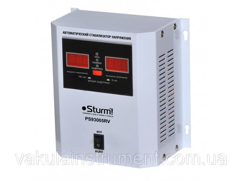 Стабілізатор напруги релейний 500 ВА Sturm PS930051RV, фото 1