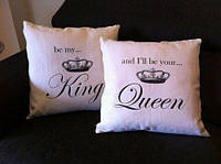 Подушка для него и нее King Gueen