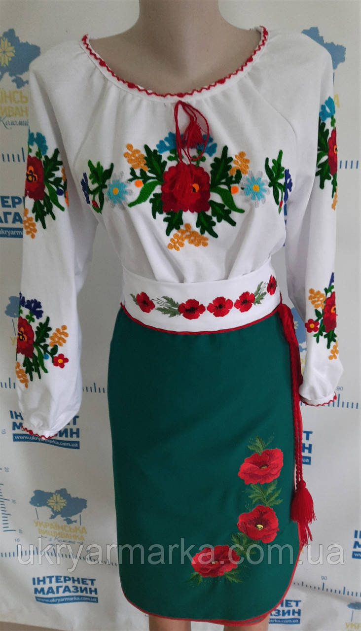Український національний костюм "Черлена рута"