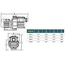 Насос для басейну об'ємом до 120 000 літрів. Emaux SB30 (380В, 30 м3/годину, 3HP), фото 3