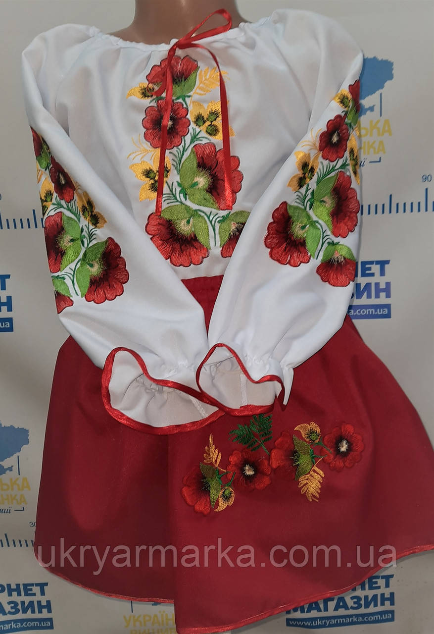 Красивий дитячий вишитий костюм "Поліна"