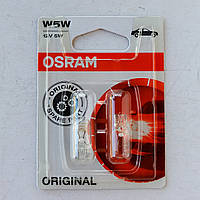 Лампа автомобільна габаритних вогнів 12 V 5 W к-т 2 шт (OSRAM)