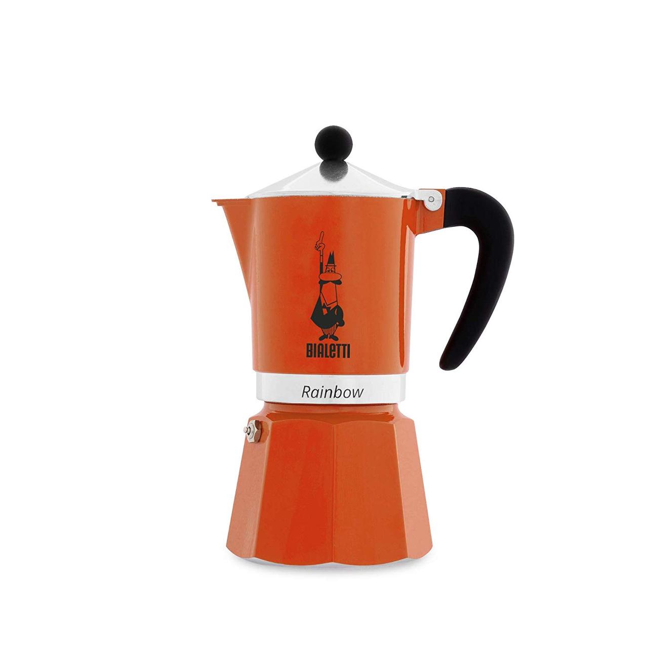 Гейзерна кавоварка Bialetti Rainbow Orange (3 чашки - 130 мл)