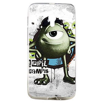 Чохол з малюнком Printed Plastic для Alcatel OneTouch Pixi 3 4009D Монстр Майк