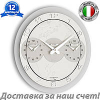 Настенные часы Incantesimo Design Momentum Tre Ore с тремя циферблатами для разных городов 45 см. (141 M)