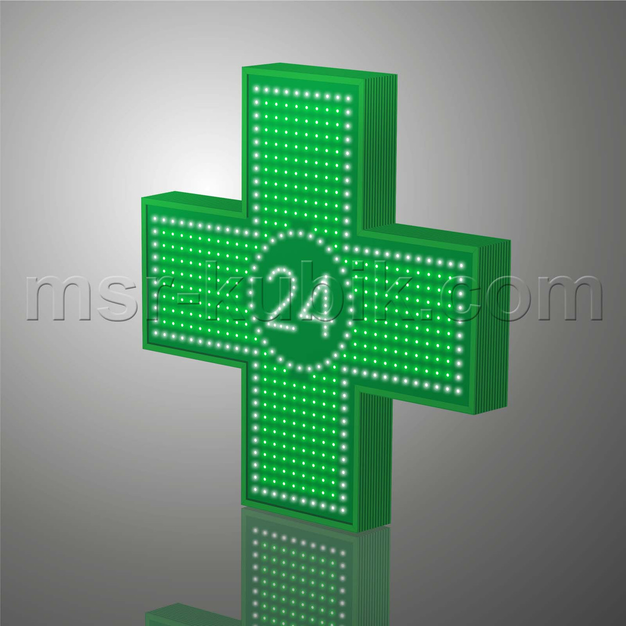 Світлодіодний аптечний хрест 900х900 односторонній. Серія "Twenty-Four"