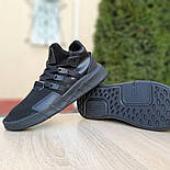 Чоловічі кросівки Adidas Originals EQT Bask ADV чорні на чорній 41-45р. Живе фото. топ, фото 7
