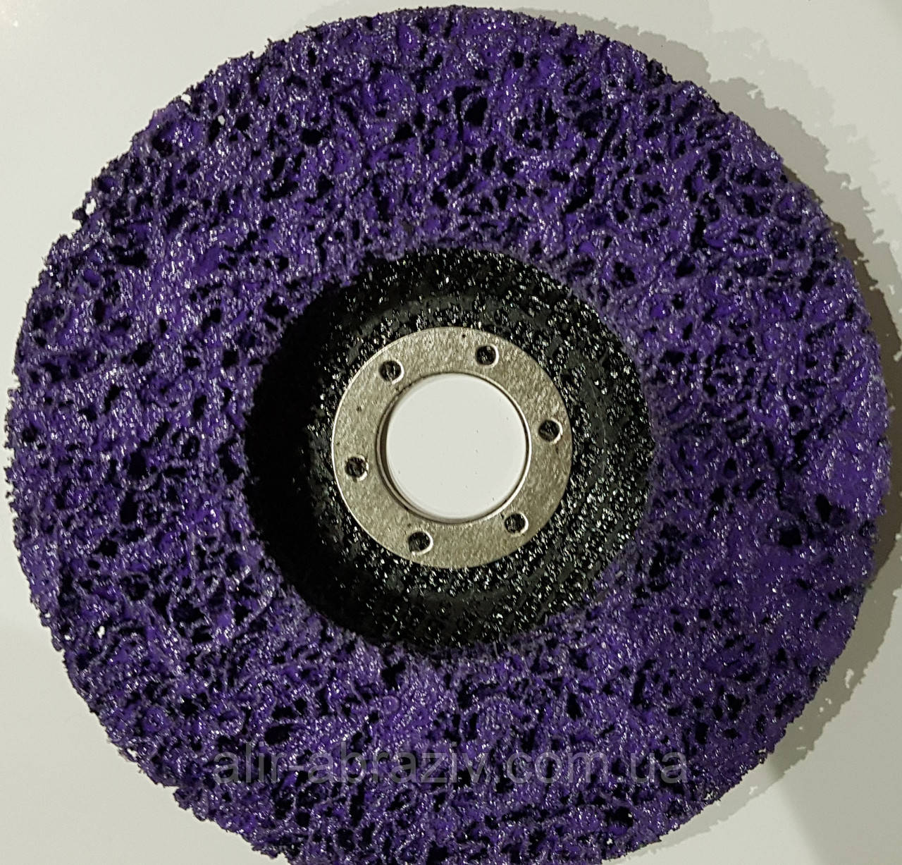Зачистной круг "Водоросли" из нетканого абразива, фиолетовый, 125*22 мм - фото 1 - id-p1114418889