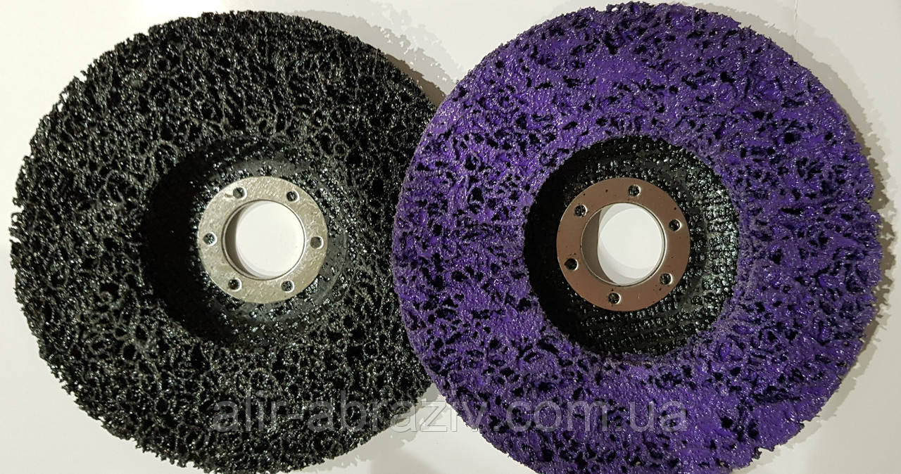 Зачистной круг "Водоросли" из нетканого абразива, фиолетовый, 125*22 мм - фото 2 - id-p1114418889