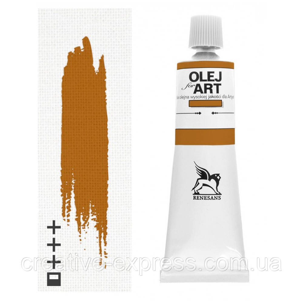 Фарба олійна, Вохра золотиста, 140мл, Renesans