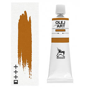 Фарба олійна, Вохра золотиста, 140мл, Renesans, фото 1