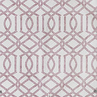 Ткань для штор, римских штор, скатертей и декора сиреневый узор на белом фоне Испания