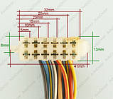 Роз'єм автомобільний 12-пін/контактний. Мама. Не герметичний. 40×13 мм. Оригінал. Б.У, фото 2