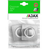 Ручка поворотна Ajax BK6 JK SN/CP-3 матовий нікель/хром, фото 2