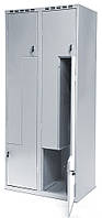 Одежный металлический шкаф (локер) с Г-образными дверями SUL42 Н1800х800х500 мм, 4 отделения