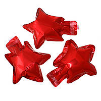 Повітряна кулька Зірка, Алюмінієва фольга, Декор, Колір: Червоний, 15.5 см x 12.3 см