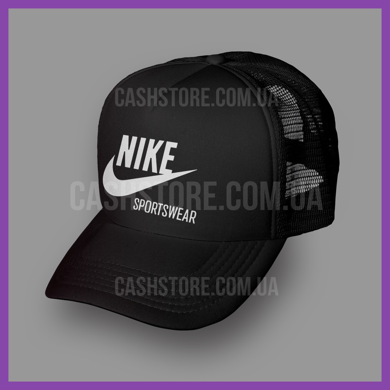 Купити Кепка Тракер Nike Sportswear 'True Classic' Чорна з білим лобом ...