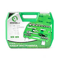 Набор инструмента 21 еденица, 1/2", Cr-V INTERTOOL ET-6021 SP