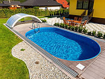 Каркасний басейн IBIZA, ІБІЦА 5,25 х 3,2 х 1,5 м преміум класу Mountfield збірний стаціонарний заглиблений, фото 6