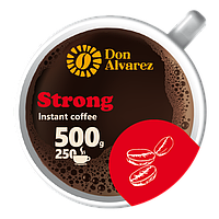 Don Alvarez Strong 500 г Колумбія економ пакет кава розчинна сублімована