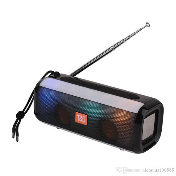 Портативна bluetooth стереоколонка T&G-144 Pulse з підсвіткою, фото 1