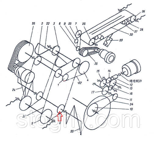 Зірочка Z = 20 T = 38.1, фото 2
