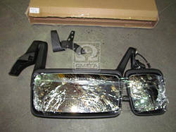 Дзеркало бокове VOLVO /FH 12/ FH16 ліве основна+додаткова електропідігрів 670X260 (виробництво ДК)