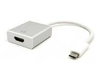 Адаптер переходник с USB 3.1 Type C на HDMI 1080p HDTV для MacBook 12" вывести видеосигнал на монитор
