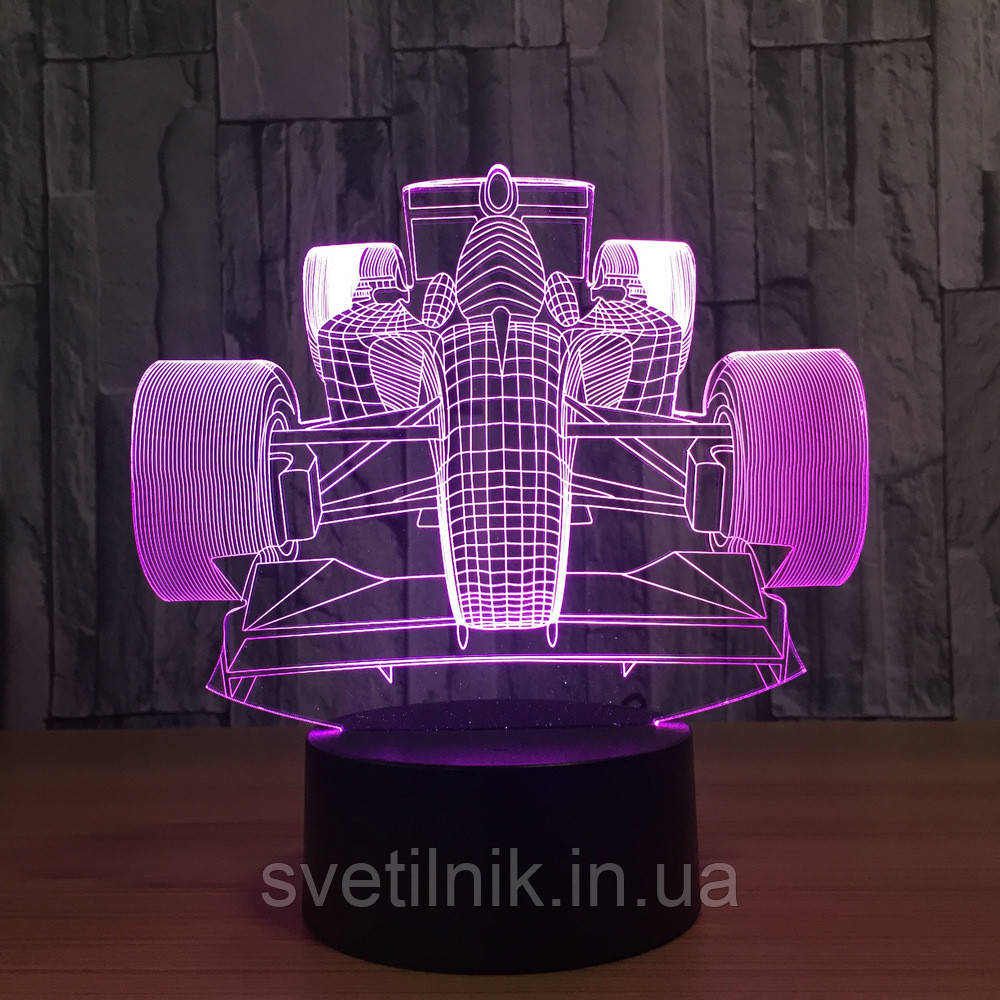 Перегоновий автомобіль, Змінне скло на 3D світильник