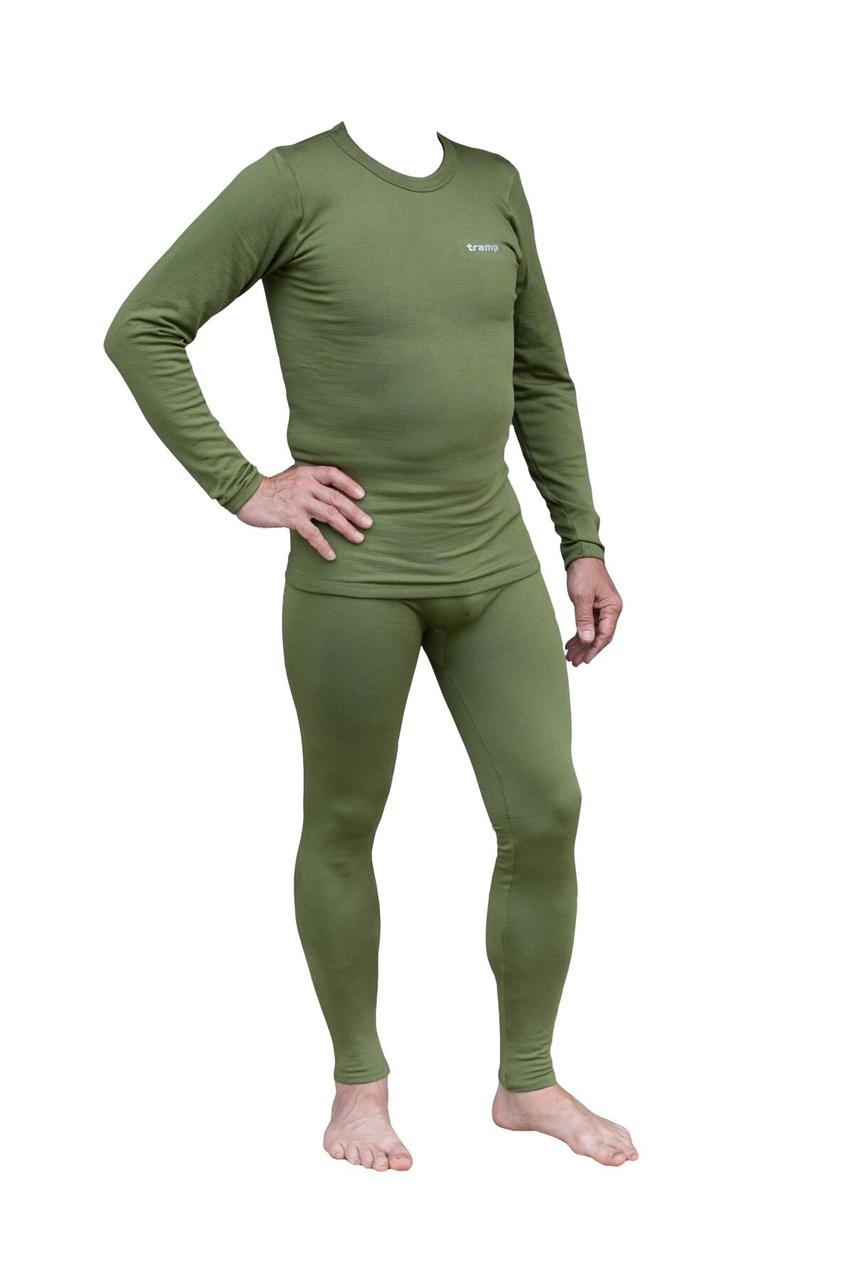 Термобілизна чоловіча Tramp Warm Soft комплект (футболка+кальсони) TRUM-019 L-XL оливкова