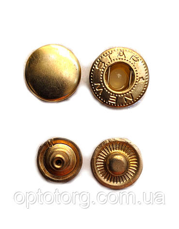 Кнопка Альфа 15мм Золото Туреччина, фото 2
