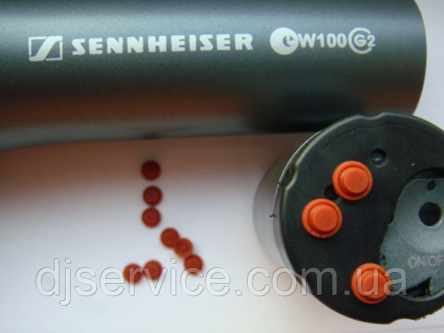 Кнопка гумова Power 1шт для радіомікрофона Sennheiser ew100/135 G2, фото 1