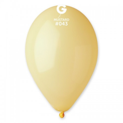 Латексна кулька пастель гірчичний 10" / 43 / 26 см Mustard Gemar