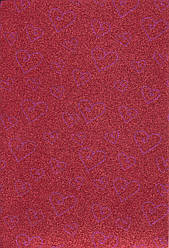 Фоамиран з глітером А4 Сердечка 2 мм. 10517